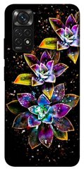 Чехол itsPrint Flowers on black для Xiaomi Redmi Note 11 (Global) / Note 11S