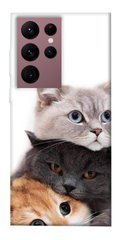 Чехол itsPrint Три кота для Samsung Galaxy S22 Ultra