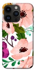 Чехол itsPrint Акварельные цветы для Apple iPhone 14 Pro (6.1")