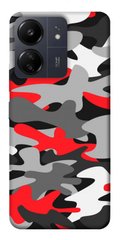 Чехол itsPrint Красно-серый камуфляж для Xiaomi Redmi 13C