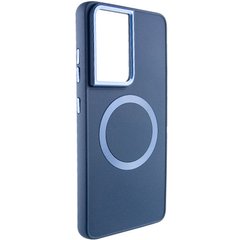 TPU чохол Bonbon Metal Style with MagSafe для Samsung Galaxy S24 Ultra Синій / Cosmos Blue