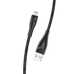 Дата кабель Usams US-SJ393 U41 Micro Braided Data and Charging Cable 1m Чорний