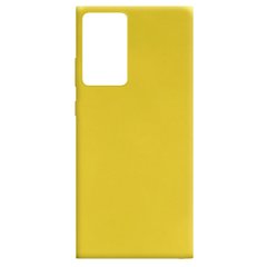 Силиконовый чехол Candy для Samsung Galaxy Note 20 Ultra Желтый