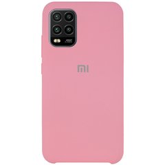 Чехол Silicone Cover (AAA) для Xiaomi Mi 10 Lite Розовый / Light pink