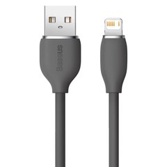 Дата кабель Baseus Jelly Liquid Silica Gel USB to Lightning 2.4A (1.2m) (CAGD000001) Black