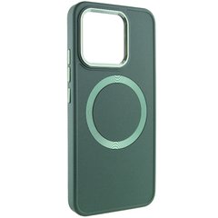 TPU чохол Bonbon Metal Style with MagSafe для Xiaomi 14 Зелений / Army Green