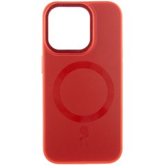 Чехол TPU+Glass Sapphire Midnight Open Camera with MagSafe для Apple iPhone 15 Pro (6.1") Красный / Red