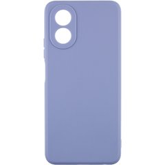 Силиконовый чехол Candy Full Camera для Oppo A78 4G Голубой / Mist blue
