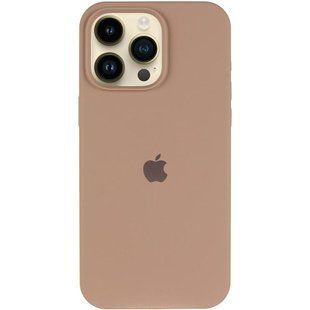 Чехол Silicone Case Full Protective (AA) для Apple iPhone 16 Pro (6.3") Бежевый / Desert Gold