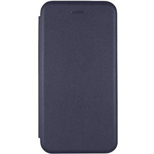Кожаный чехол-книжка Classy для Motorola Moto E13 Темно-синий