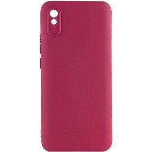 Чехол Silicone Cover Ummi Lakshmi Full Camera (AA) для Xiaomi Redmi 9A Бордовый / Marsala