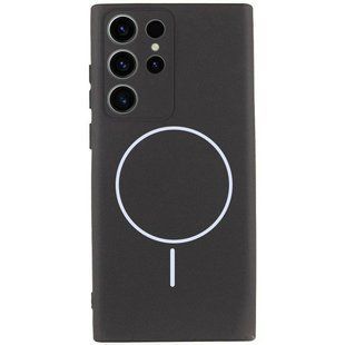 Чехол Silicone Cover Lakshmi Full Camera (AA) with MagFit для Samsung Galaxy S24 Ultra Черный / Black