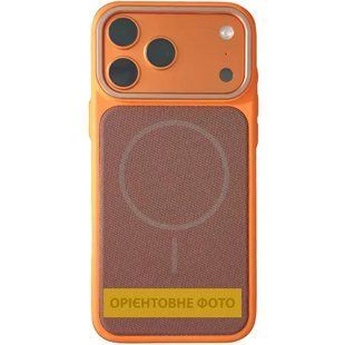 Чохол TPU TechWoven Hybrid with MagSafe для Apple iPhone 17 (6.3") Orange / Brown