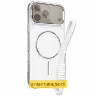 Чехол TPU+PC Pacific with Magnetic Fit and straps для Apple iPhone 16 Pro Max (6.9") White