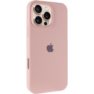 Чехол Silicone Case Full Protective (AA) для Apple iPhone 16 Pro Max (6.9") Розовый / Pink Sand