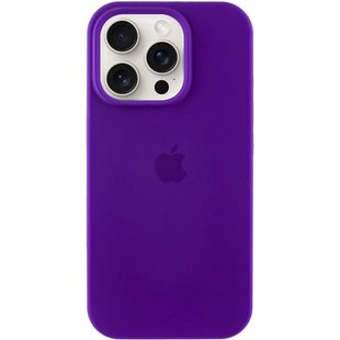 Чехол Silicone Case Full Protective (AA) для Apple iPhone 16 Pro (6.3") Фиолетовый / Ultra Violet