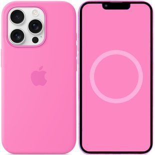 Чехол Silicone case (AAA) with Magsafe and Animation для Apple iPhone 16 Pro (6.3") Peony