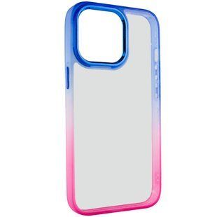 Чохол TPU+PC Fresh sip series для Apple iPhone 14 Pro (6.1") Рожевий / Синій