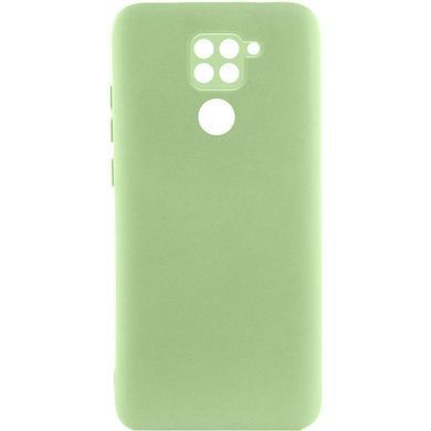 Чохол TPU GETMAN Liquid Silk Full Camera для Xiaomi Redmi Note 9 / Redmi 10X Зелений / Pistachio