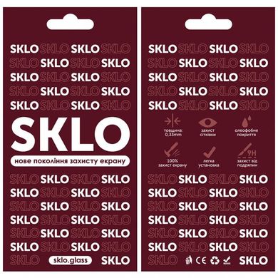 Защитное стекло SKLO 3D (full glue) для Oppo Reno 5 Lite Черный