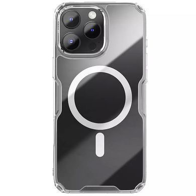 TPU чехол Nillkin Nature Pro Magnetic для Apple iPhone 16 Pro (6.3") Бесцветный (прозрачный)