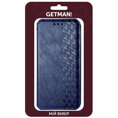 Шкіряний чохол книжка GETMAN Cubic (PU) для Samsung Galaxy A12 / M12 Синій