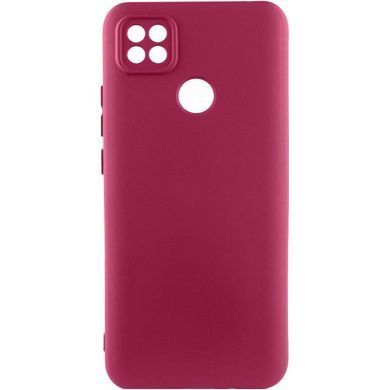 Чехол TPU GETMAN Liquid Silk Full Camera для Xiaomi Redmi 9C Бордовый / Marsala
