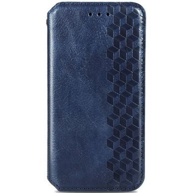 Шкіряний чохол книжка GETMAN Cubic (PU) для Samsung Galaxy A12 / M12 Синій