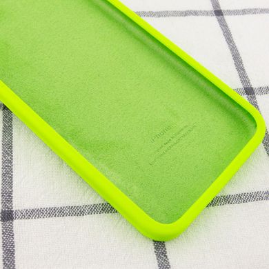 Чохол Silicone Case Square Full Camera Protective (AA) для Apple iPhone 7 plus / 8 plus (5.5") Салатовий / Neon green