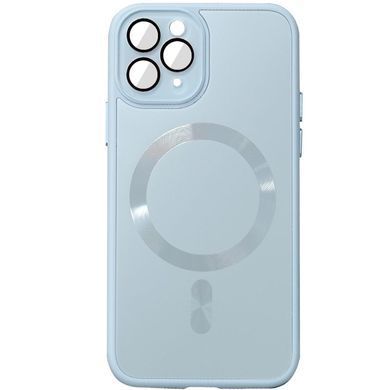 Чехол TPU+Glass Sapphire Midnight with Magnetic Fit для Apple iPhone 12 Pro Max (6.7") Голубой / Blue