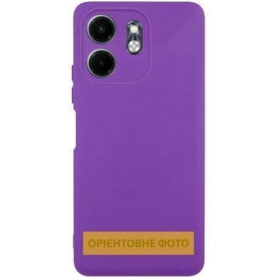 Чехол TPU GETMAN Liquid Silk Full Camera для Motorola Edge 50 Pro Фиолетовый / Purple