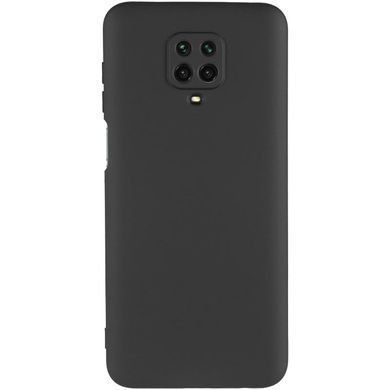 Чехол TPU GETMAN Liquid Silk Full Camera для Xiaomi Redmi Note 9s / Note 9 Pro / Note 9 Pro Max Черный / Black