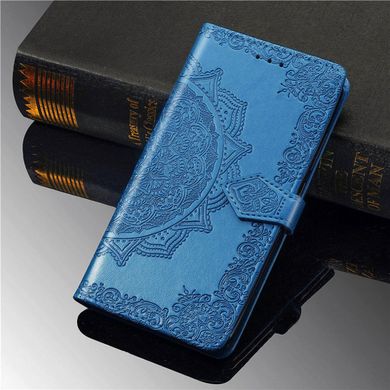Кожаный чехол (книжка) Art Case с визитницей для ZTE Blade V2020 Smart Синий