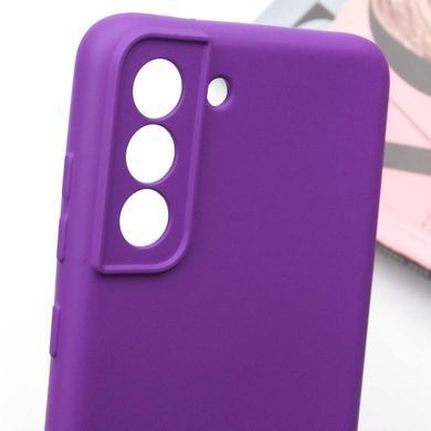 Чехол TPU GETMAN Liquid Silk Full Camera для Samsung Galaxy S22+ Фиолетовый / Purple
