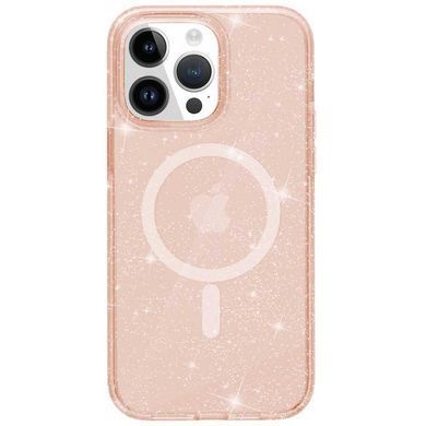 Чохол TPU Galaxy Sparkle Magnetic Fit для Apple iPhone 14 Pro Max (6.7") Gold+Glitter