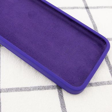 Уценка Чехол Silicone Case Square Full Camera Protective (AA) для Apple iPhone 7 / 8 / SE (2020) Вскрытая упаковка / Фиолетовый / Ultra Violet