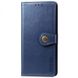 Кожаный чехол книжка GETMAN Gallant (PU) для Oppo A58 4G Синий фото 1