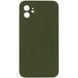 Чехол Silk Square Full Camera Protective (AA) NO LOGO для Apple iPhone 11 (6.1") Зеленый / Dark Olive