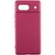 Чохол Silicone Cover Lakshmi Full Camera (AAA) для Google Pixel 7a Бордовий / Plum фото 4