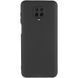 Чехол TPU GETMAN Liquid Silk Full Camera для Xiaomi Redmi Note 9s / Note 9 Pro / Note 9 Pro Max Черный / Black фото 2
