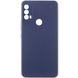 Чохол Silicone Cover Lakshmi Full Camera (AAA) для Motorola Moto E40 Темно-синій / Midnight blue