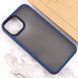 TPU+PC чехол Metal Buttons для Apple iPhone 13 (6.1") Синий / Navy Blue фото 4