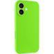 Чехол Silk Full Camera Protective (AA) NO LOGO для Apple iPhone 16 (6.1") Кислотно-зеленый / Acid Green