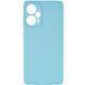 Силиконовый чехол Candy Full Camera для Xiaomi Poco F5 / Note 12 Turbo Бирюзовый / Turquoise