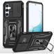 Ударопрочный чехол Camshield Army Ring для Samsung Galaxy S22 Черный / Black фото 1