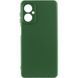 Чехол TPU GETMAN Liquid Silk Full Camera для Motorola Moto G14 Зеленый / Dark green