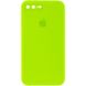 Чохол Silicone Case Square Full Camera Protective (AA) для Apple iPhone 7 plus / 8 plus (5.5") Салатовий / Neon green фото 1