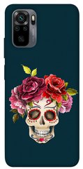 Чехол itsPrint Flower skull для Xiaomi Redmi Note 10 / Note 10s
