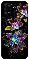 Чохол itsPrint Flowers on black для Samsung Galaxy M31