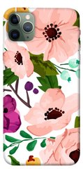 Чохол itsPrint Акварельні квіти для Apple iPhone 11 Pro Max (6.5")